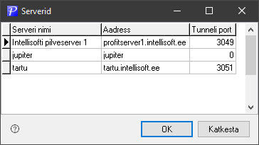 Serverite nimekiri