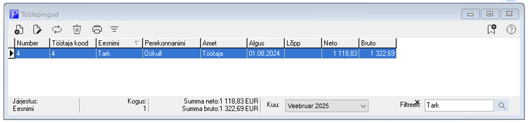 Töölepingute register