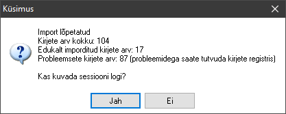 Impordi tulemuste sõnum